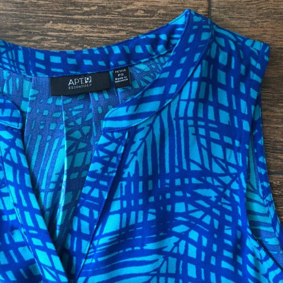 Apt 9 Essentials Palm Blouse PS - Picture 2 of 2